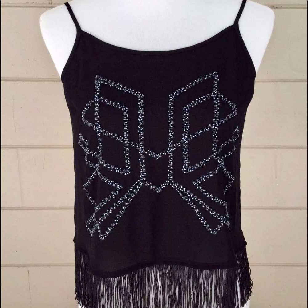 NWT Express Beaded Fringe Tank